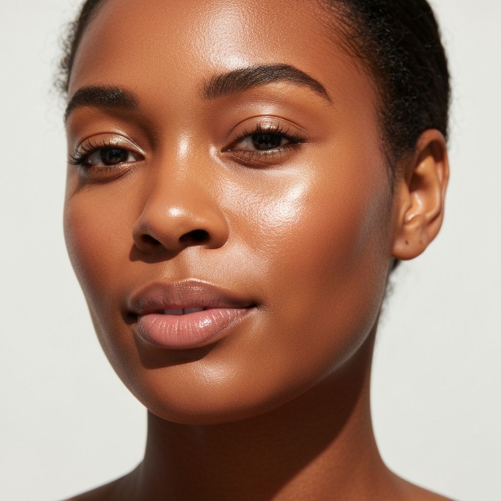 Mujer con piel saludable